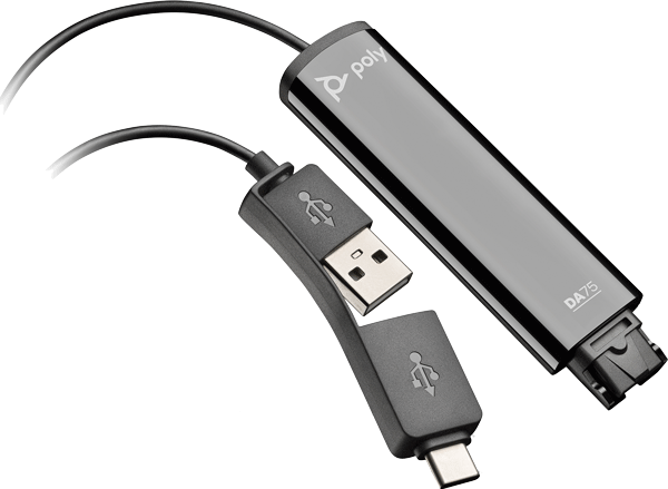 Poly DA75 USB to QD Headset Adapter