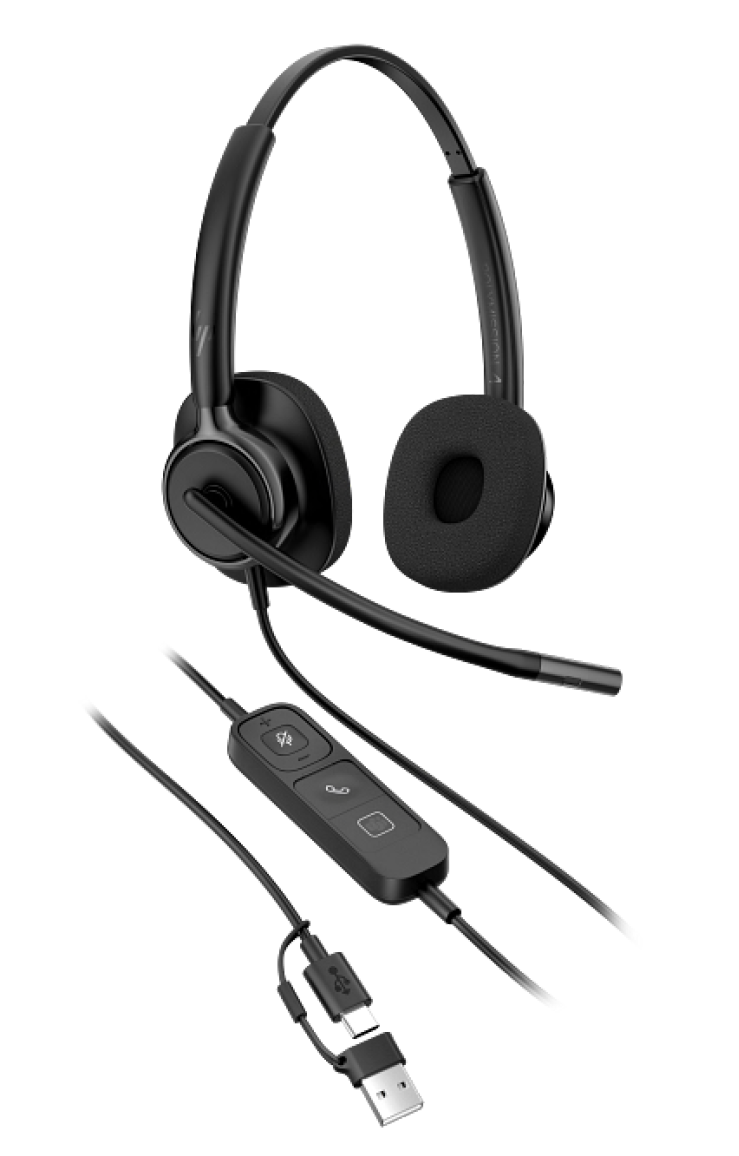 HP Poly Mission 425 USB Stereo Headset, Classic Version
