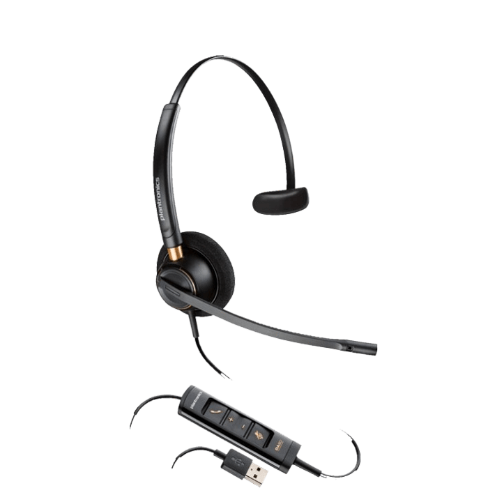 Poly EncorePro HW515 UC USB Corded Headset