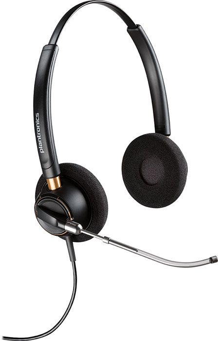 Poly EncorePro HW520V Binaural Voice Tube Headset with QD