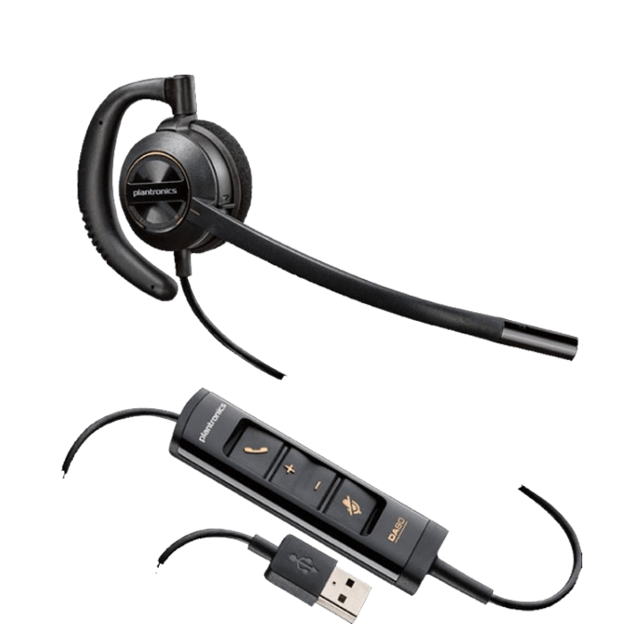 Plantronics EncorePro HW535 UC Over the Ear USB Corded Headset