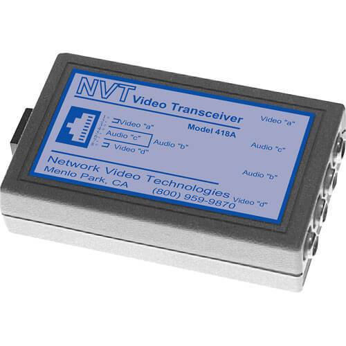 NVT Phybridge NV-418A Dual Passive Video/Audio Transceiver