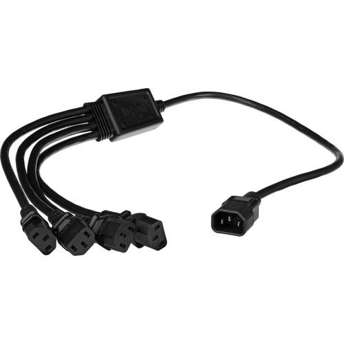 NVT Phybridge NV-DPSC4 Detachable Power Supply Cord Splitter (2 Feet)