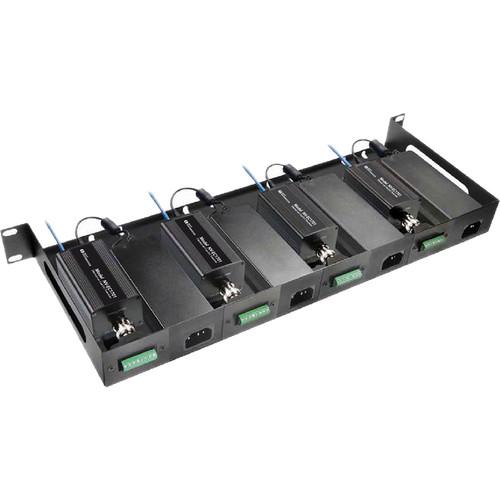 NVT Phybridge NV-RMEC16U-90 Rack Mount Tray Kit for Four Two-Wire Transceivers & Four 60/110W Power Supplies