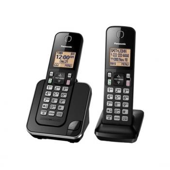 Panasonic Analog Cordless Phone System, 2 Handsets